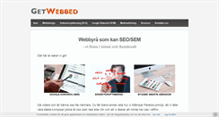 Desktop Screenshot of getwebbed.se