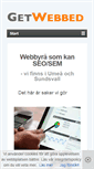 Mobile Screenshot of getwebbed.se
